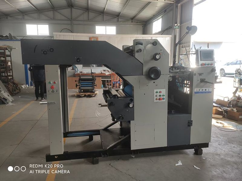 六開六滾筒雙面膠印機